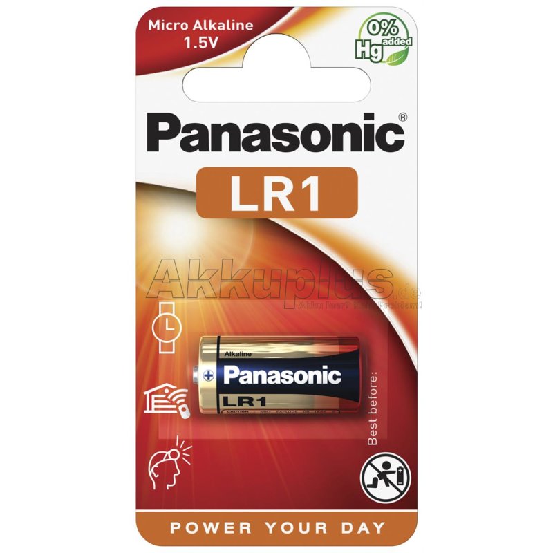 Panasonic - LR1 / N / Lady - 1,5 Volt 900mAh AlMn