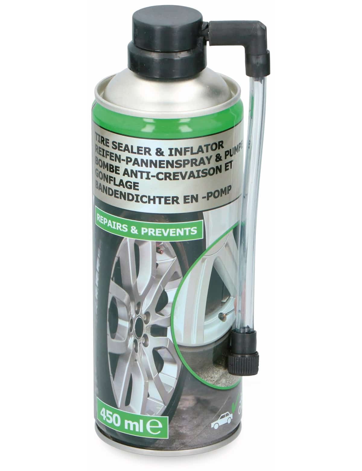 Pannenspray für PKW und Zweirad, 450 ml Pannenspray für PKW und Zweirad, 450 ml von EDCO Eindhoven