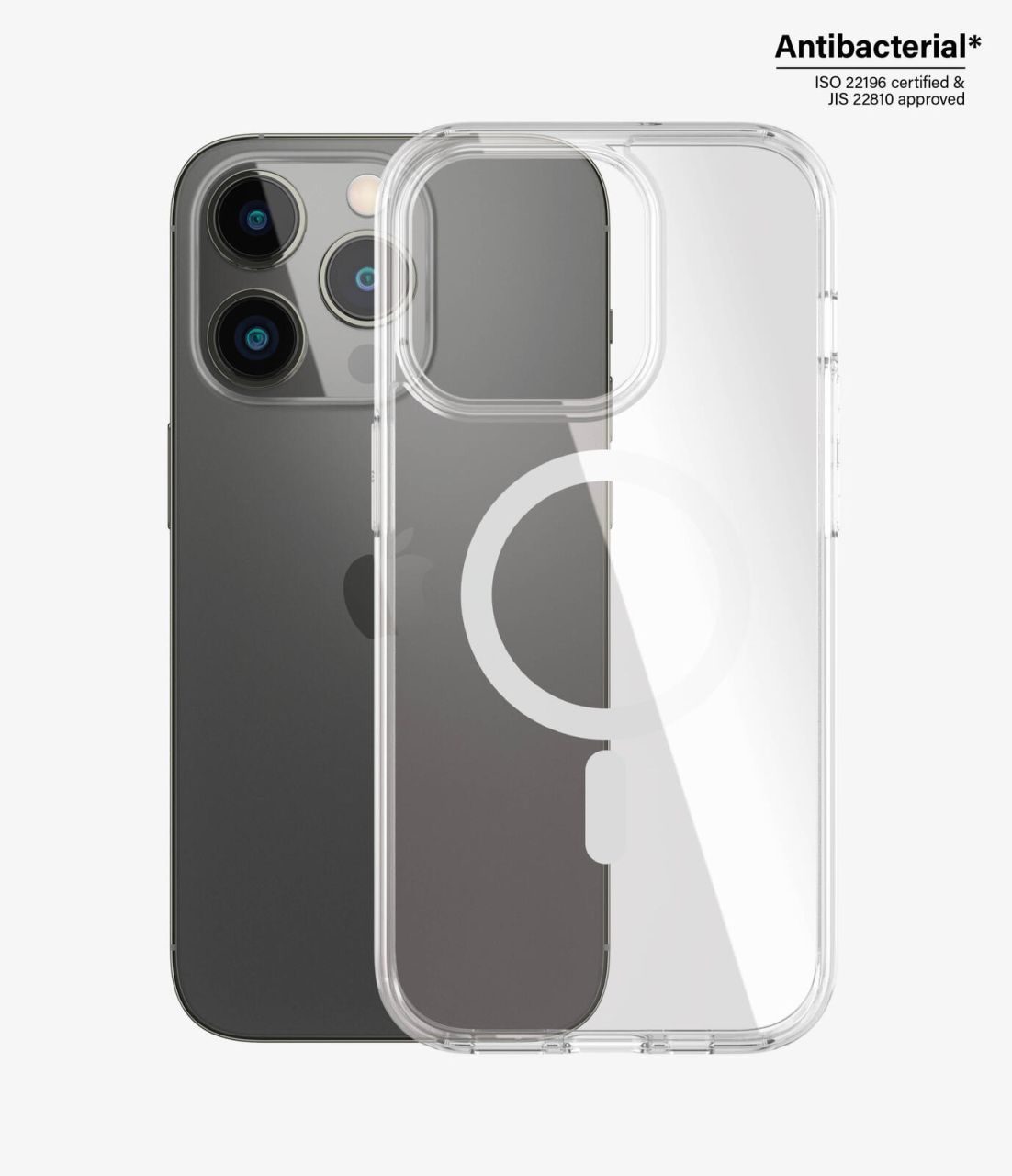 PanzerGlass Hard Case mit MagSafe für iPhone 14 Pro, transparent