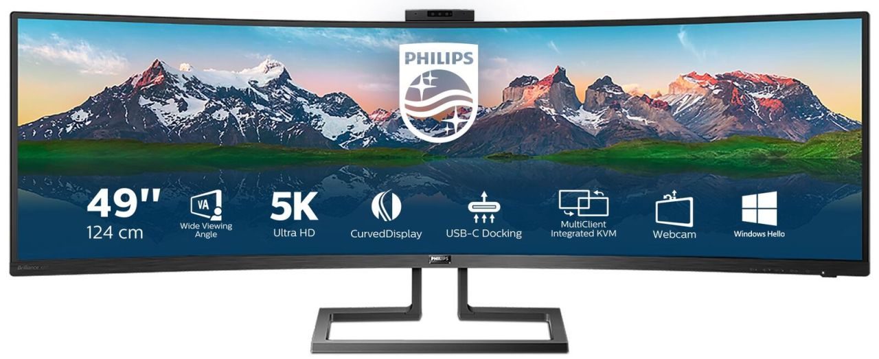 Philips 499P9H Curved-Monitor 124 cm (48,8 Zoll)