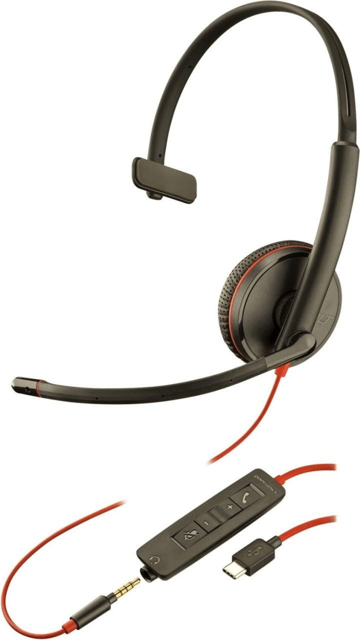 Poly Blackwire 3200 Series C3215 Mono Headset On-Ear