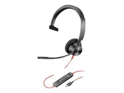 Poly Blackwire 3300 Series 3310 Mono Headset On-Ear