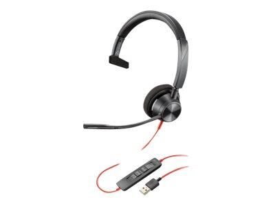 Poly Blackwire 3300 Series 3310 Mono Headset On-Ear