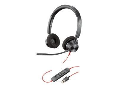 Poly Blackwire 3300 Series 3320 Stereo Headset On-Ear