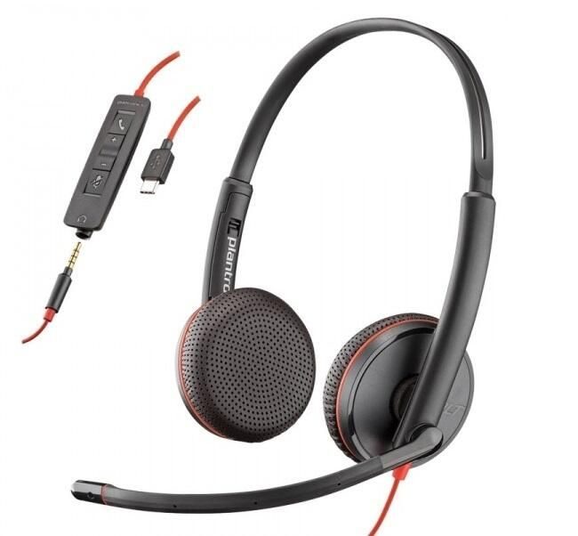 Poly Blackwire C3225 Stereo Headset On-Ear