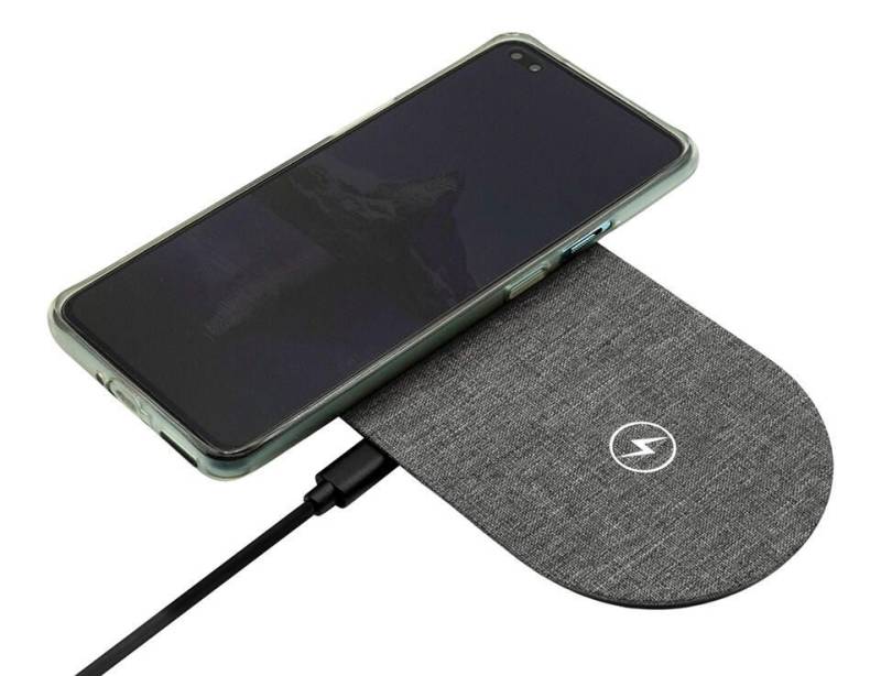 ProXtend Dual Wireless Charging Pad kabelloses Ladepad grau meliert (PX-WIC007)