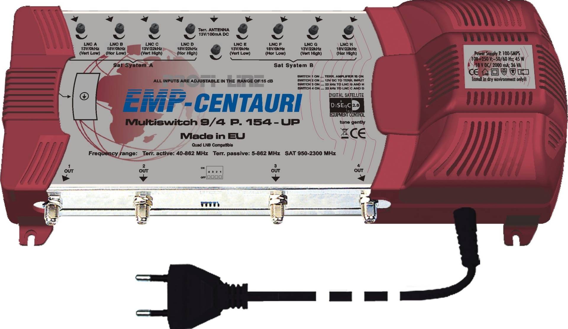ProfiLine Multischalter MS 9/4-PIU-5 ProfiLine Multischalter MS 9/4-PIU-5 von EMP-Centauri