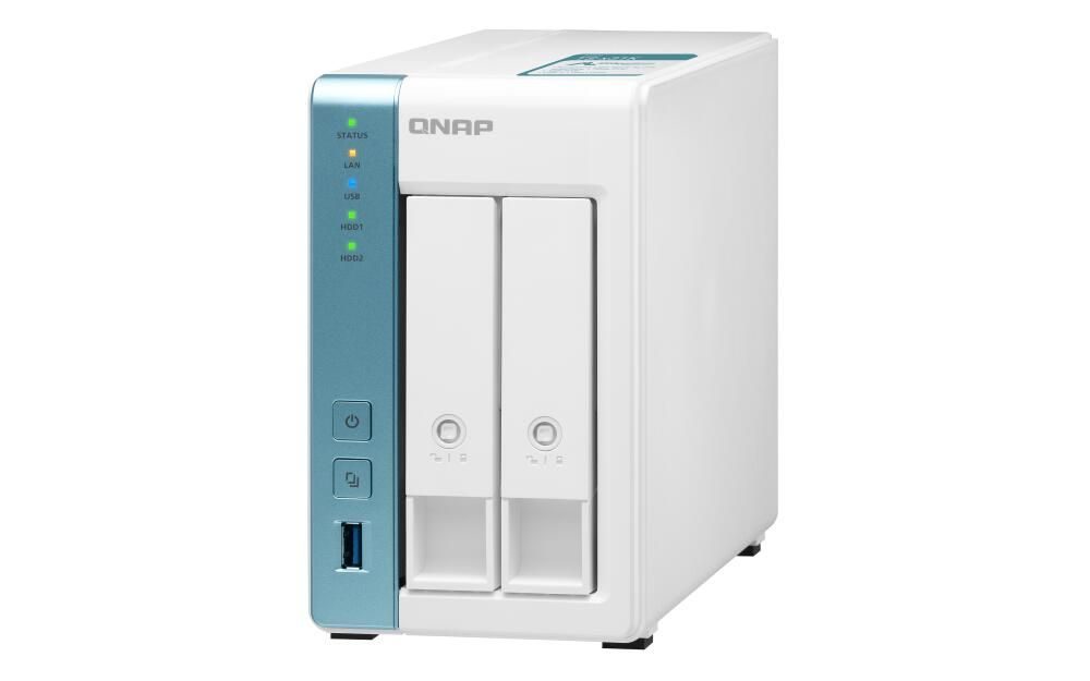 QNAP TurboStation TS-231K-1G 2 Einschübe NAS-Server Leergehäuse (TS-231K-1G)