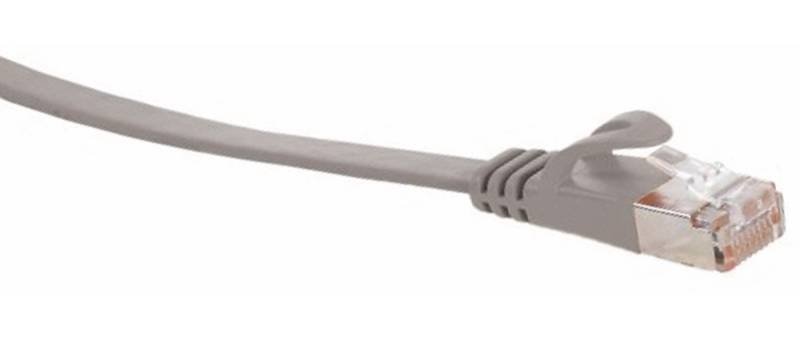 RJ45 Patchkabel U/UTP, m. CAT.7 Rohkabel, 0,5 m, grau