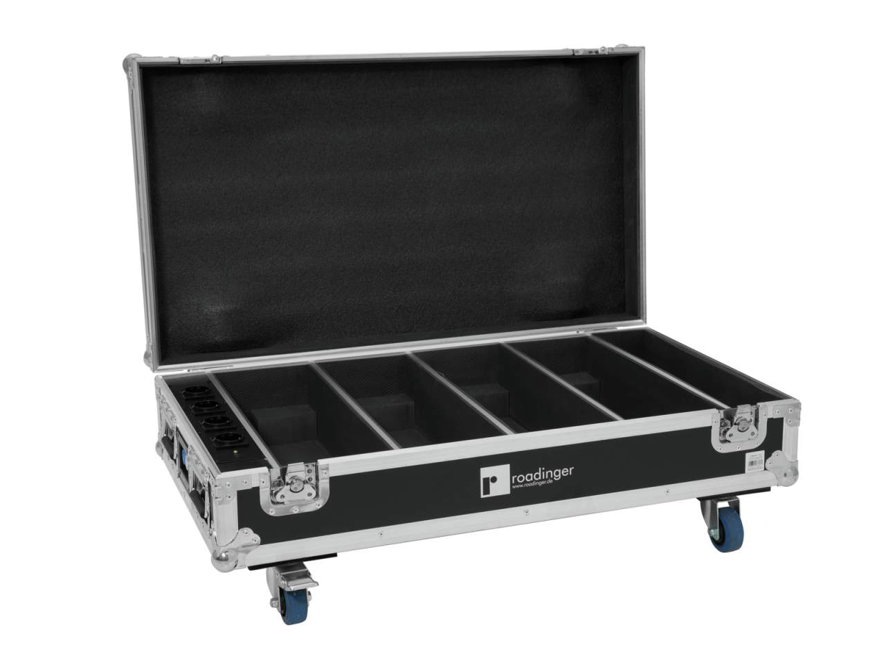ROADINGER Flightcase 4x AKKU BAR-6 QCL mit Ladefunktion ROADINGER Flightcase 4x AKKU BAR-6 QCL mit Ladefunktion