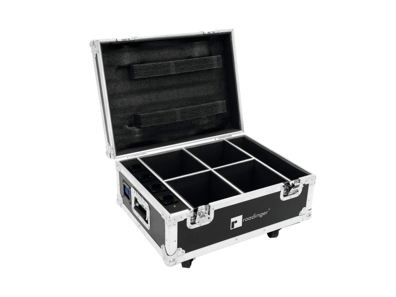 ROADINGER Flightcase 4x AKKU UP-4 QuickDMX mit Ladefunktion ROADINGER Flightcase 4x AKKU UP-4 QuickDMX mit Ladefunktion