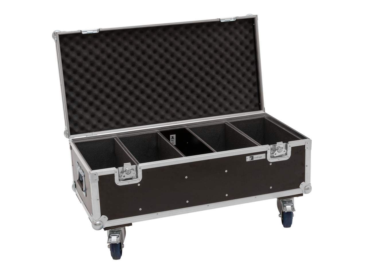 ROADINGER Flightcase 4x Audience Blinder 2x100W LED COB CW/WW mit Rollen ROADINGER Flightcase 4x Audience Blinder 2x100W LED COB CW/WW mit Rollen