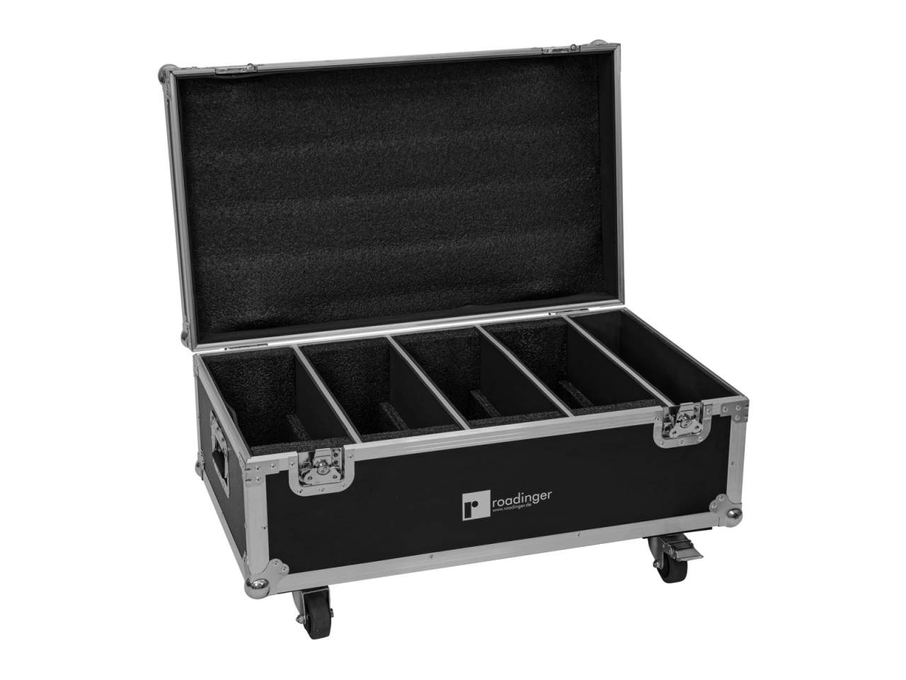 ROADINGER Flightcase 4x LED CLS-18 QCL RGB/WW