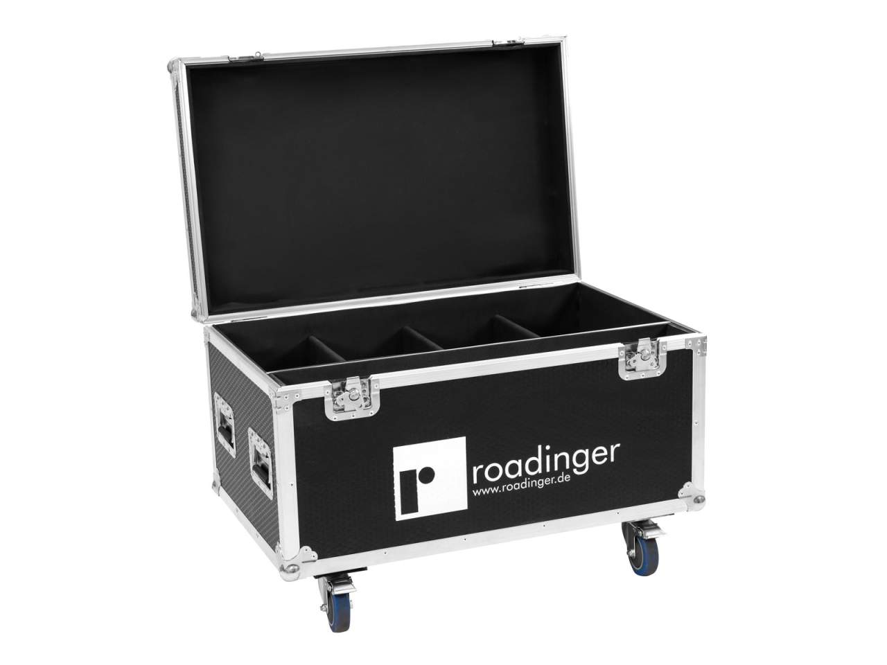 ROADINGER Flightcase 4x LED IP Atmo Blinder 9