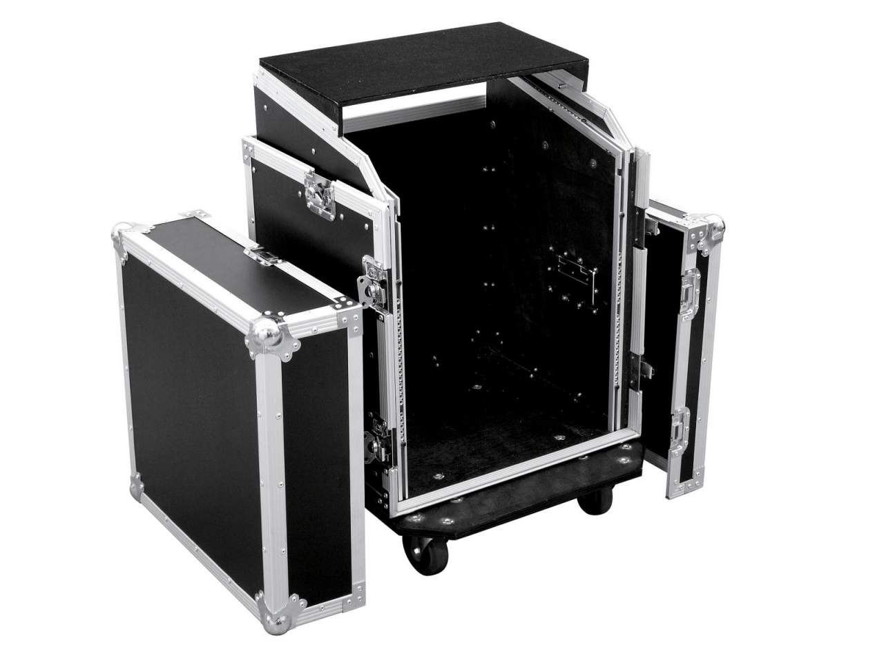 ROADINGER Spezial-Kombi-Case LS5 Laptop-Rack, 12HE ROADINGER Spezial-Kombi-Case LS5 Laptop-Rack, 12HE