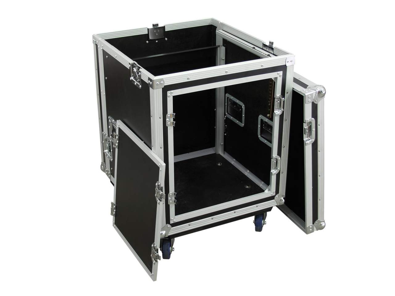 ROADINGER Spezial-Kombi-Case Profi, 10HE mit Rollen ROADINGER Spezial-Kombi-Case Profi, 10HE mit Rollen