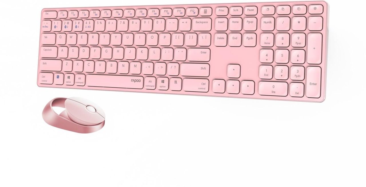 Rapoo 9850M Deskset - Pink