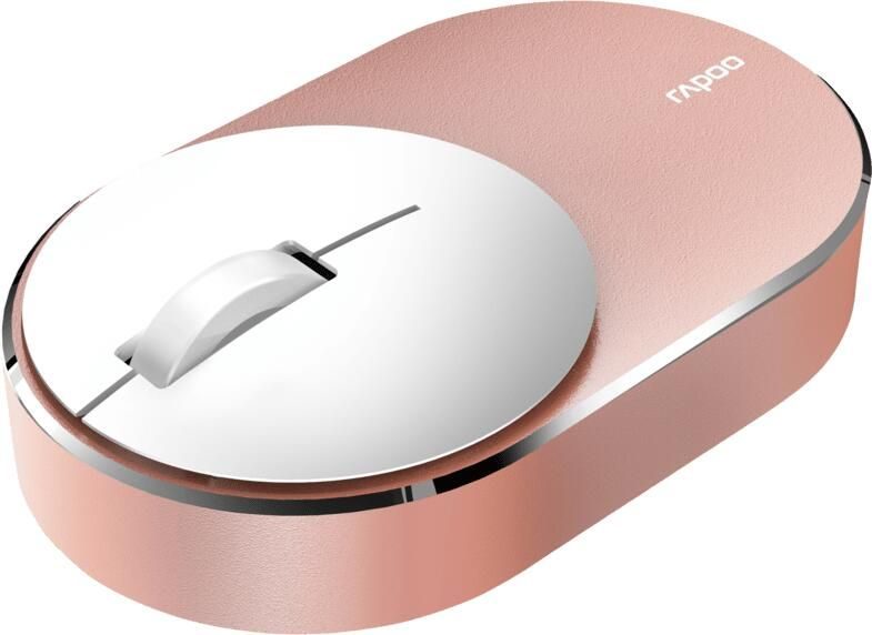 Rapoo M600 Mini Silent - Weiß/Roségold