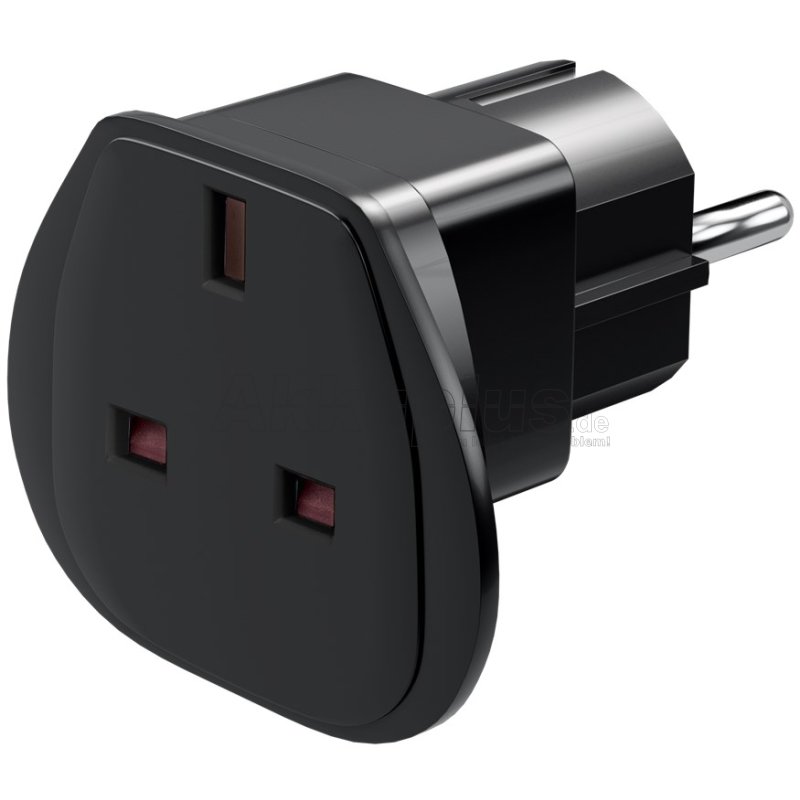 Reiseadapter UK auf EU, Schwarz