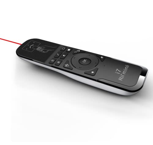 Rii Mini i7 Funk-Fernbedienung mit Rot laserpointer Airmouse für KODI XBMC OpenELEC Raspberry Pi Windows Linux Android Mac SmartTV