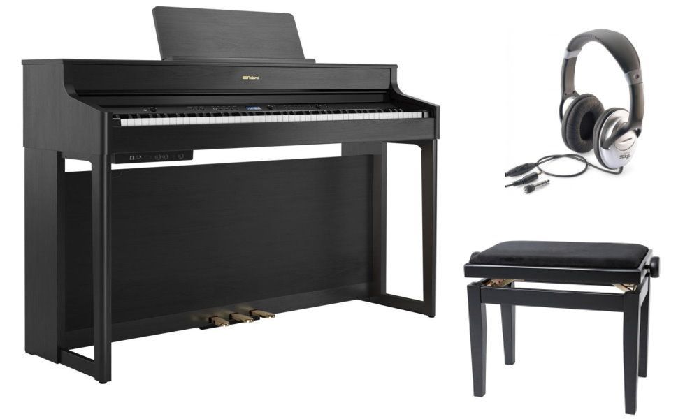 Roland HP-702 CH Set Digitalpiano schwarz matt incl. Klavierbank und Kopfhörer Roland HP-702 CH Set Digitalpiano schwarz matt incl. Klavierbank und Kopfhörer
