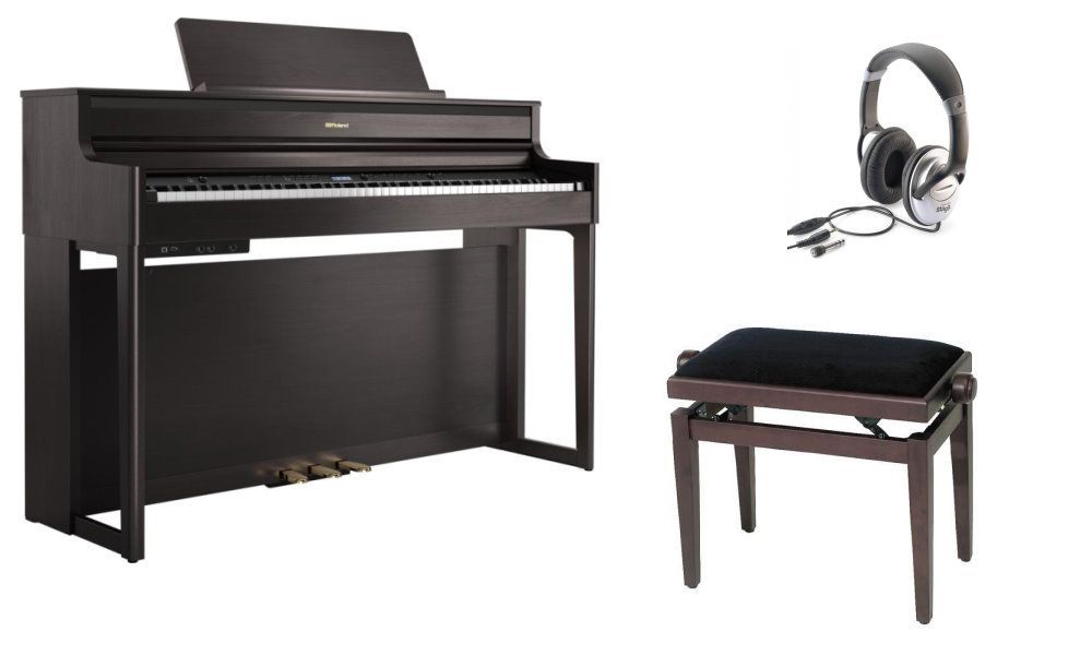 Roland HP-704 DR-SET Digitalpiano Rosenholz + Klavierbank + Kopfhörer Roland HP-704 DR-SET Digitalpiano Rosenholz + Klavierbank + Kopfhörer