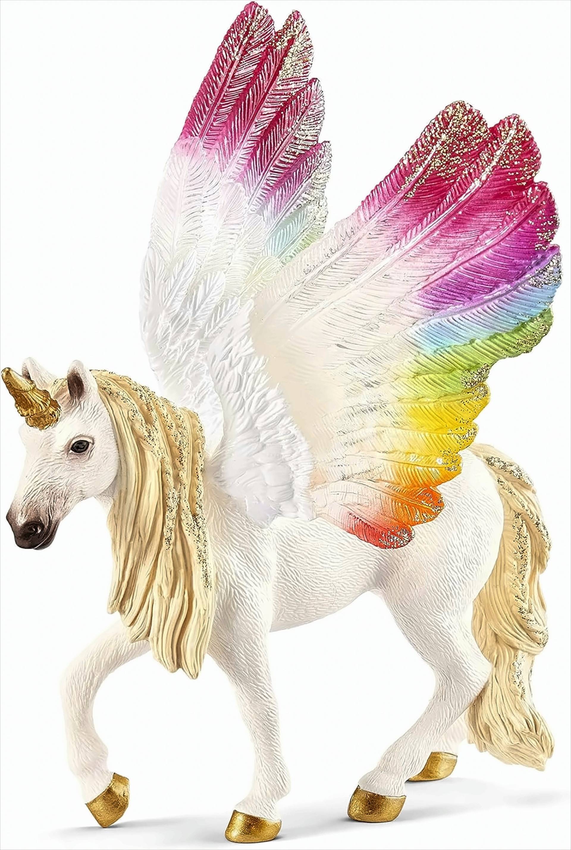 SCHLEICH 70576 Einhorn mit Flügeln, Regenbogen SCHLEICH 70576 Einhorn mit Flügeln, Regenbogen