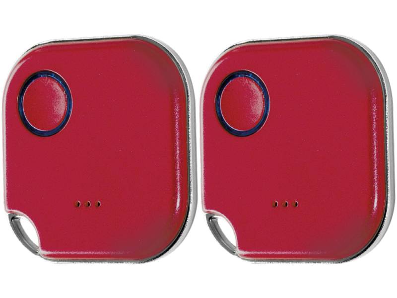 SHELLY Bluetooth Schalter u. Dimmer, Blu Button1, Plug&Play, rot, 2er Set von Shelly