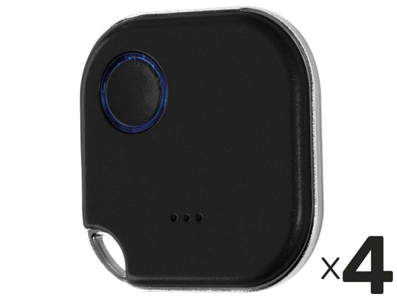 SHELLY Bluetooth Schalter u. Dimmer, Blu Button1, Plug&Play, schwarz, 4er Set von Shelly
