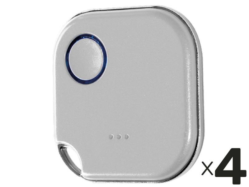 SHELLY Bluetooth Schalter u. Dimmer, Blue Button1, Plug&Play, grau, 4er Set von Shelly