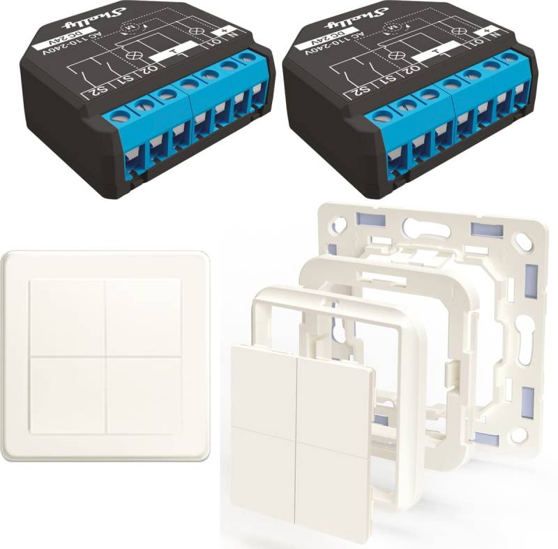 SHELLY Rollladensteuerung Starter Kit, 2er Set, Legrand & Shelly von Shelly