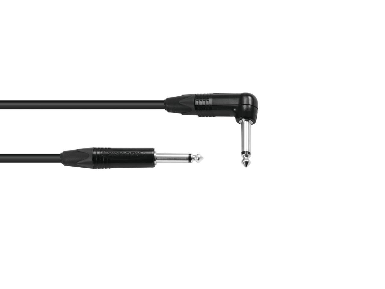 SOMMER CABLE Klinkenkabel 6,3 mono 1x 90? 3m sw Neutrik SOMMER CABLE Klinkenkabel 6,3 mono 1x 90? 3m sw Neutrik