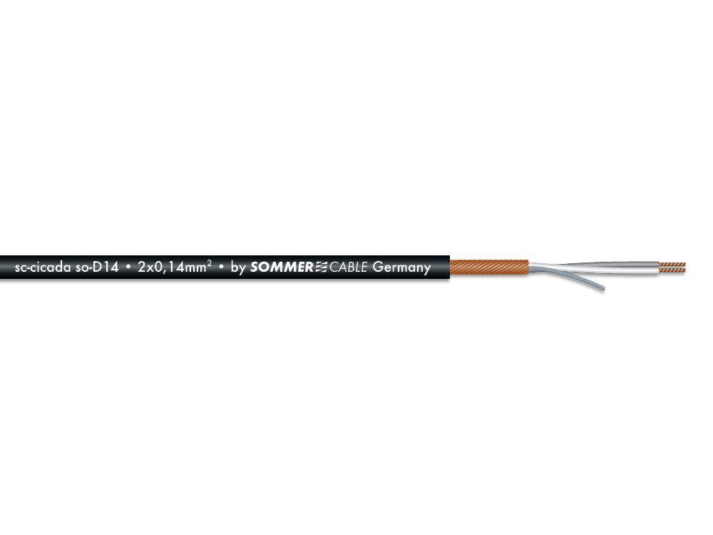 SOMMER CABLE Mikrofonkabel 2x0,14 100m sw SC-CICADA SOMMER CABLE Mikrofonkabel 2x0,14 100m sw SC-CICADA