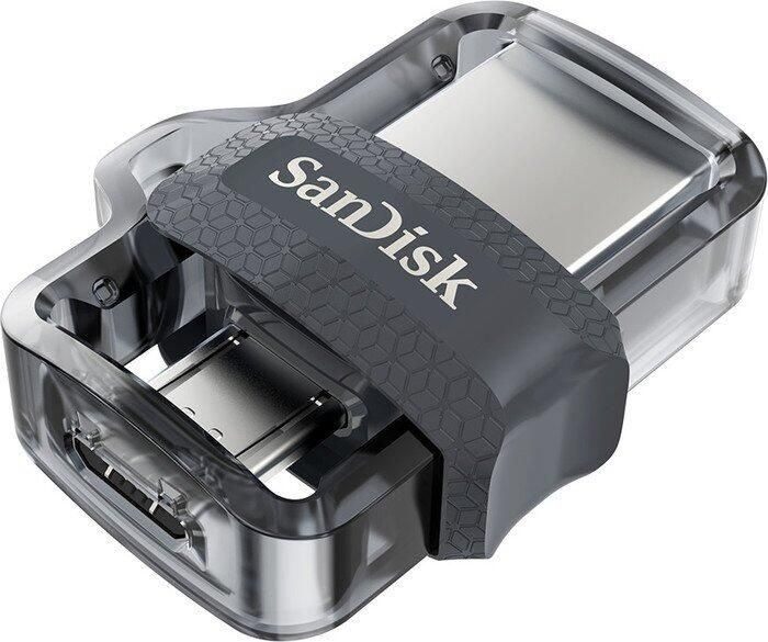 SanDisk Ultra Dual Drive m3.0 128GB, USB-A 3.0/USB 2.0 Micro-B