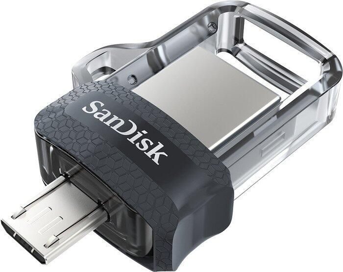 SanDisk Ultra Dual Drive m3.0 64GB, USB-A 3.0/USB 2.0 Micro-B