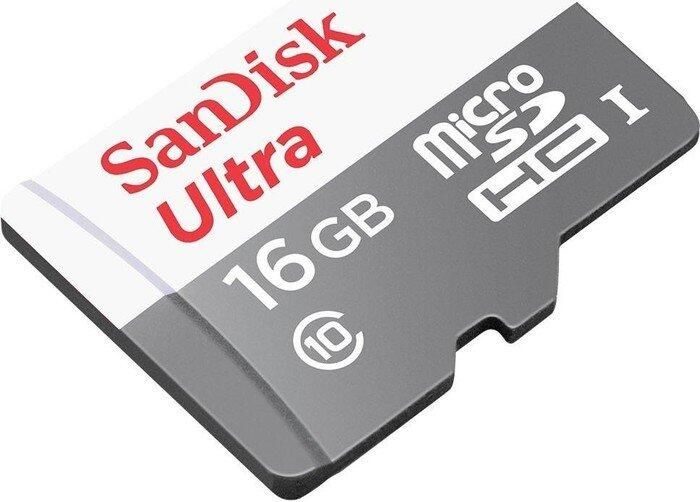 SanDisk Ultra R80 microSDHC 16GB Kit, UHS-I, Class 10