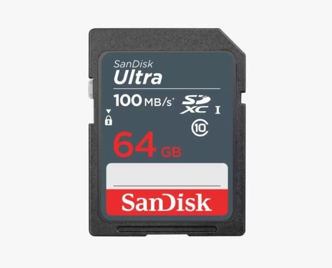 SanDisk Ultra SDXC 62GB 100MB/s - UHS Class 1