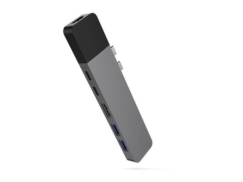 Sanho HyperDrive NET 6-in-2 Dockingstation USB-C für MacBook, grau