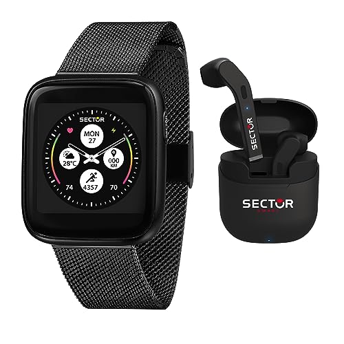 Sector No Limits Sonderpaket S-04 Colors Smartwatch Man + Kopfhörer, Digital - R3253158015
