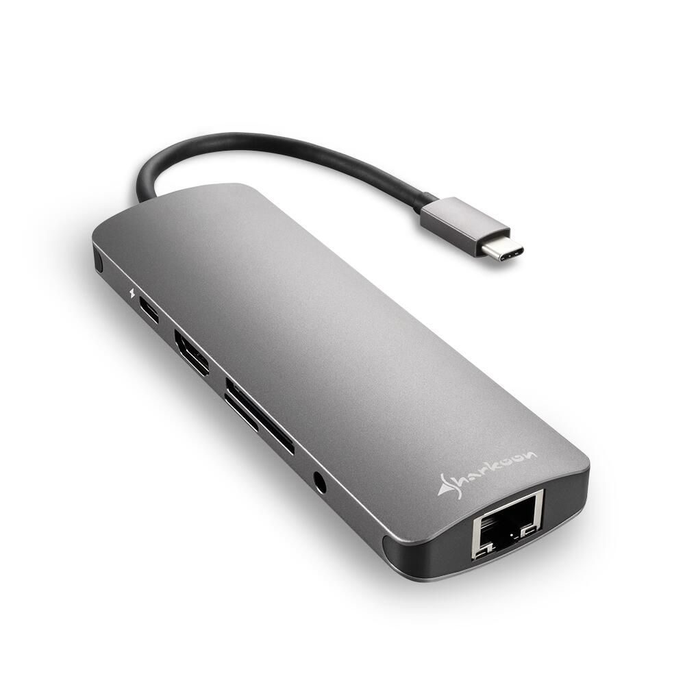 Sharkoon USB 3.0 Type C Combo Adapter Dockingstation USB