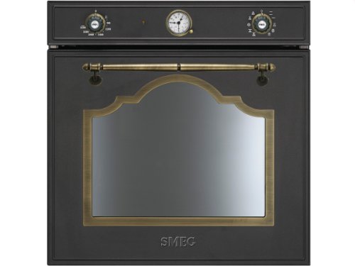 Smeg SF750AO Backofen Anthrazit Schwarz Einbauherd Convectomat Nostalgie 60cm