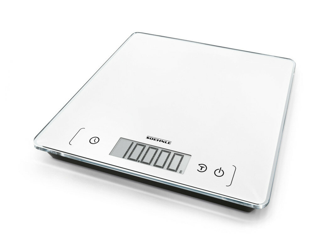 Soehnle Page Comfort 400 Elektronische Küchenwaage Weiß Tisch Quadratisch Soehnle Page Comfort 400 Elektronische Küchenwaage Weiß Tisch Quadratisch