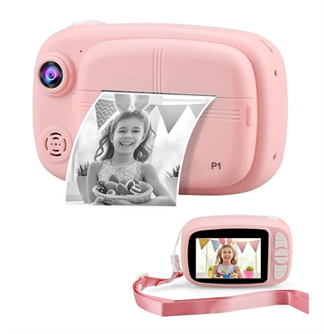 Sofortbildkamera für Kinder mit 32GB Speicherkarte - Rosa Sofortbildkamera für Kinder mit 32GB Speicherkarte - Rosa
