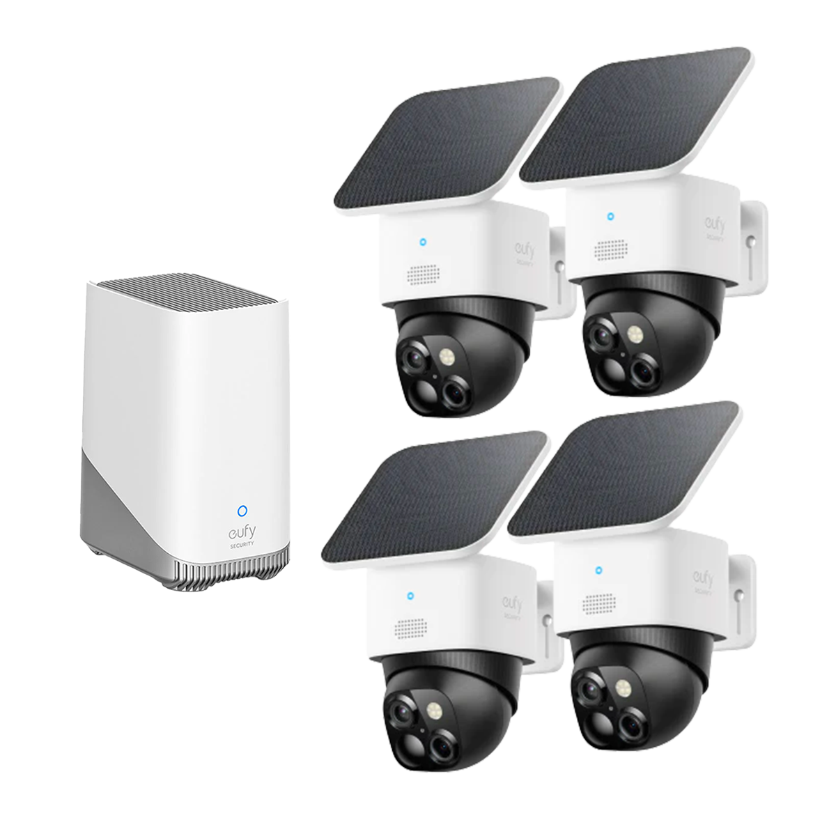 SoloCam S340  (Vierpack) + HomeBase S380 Weiß