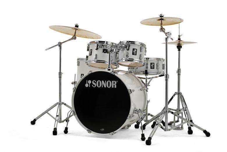 Sonor AQ1 Stage Set Piano White Schlagzeug 22/10/12/16 Snare