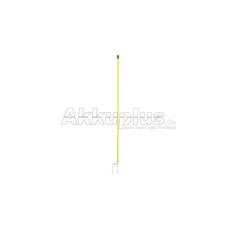 Spare post, double prong, 108 cm, yellow, for sheep net