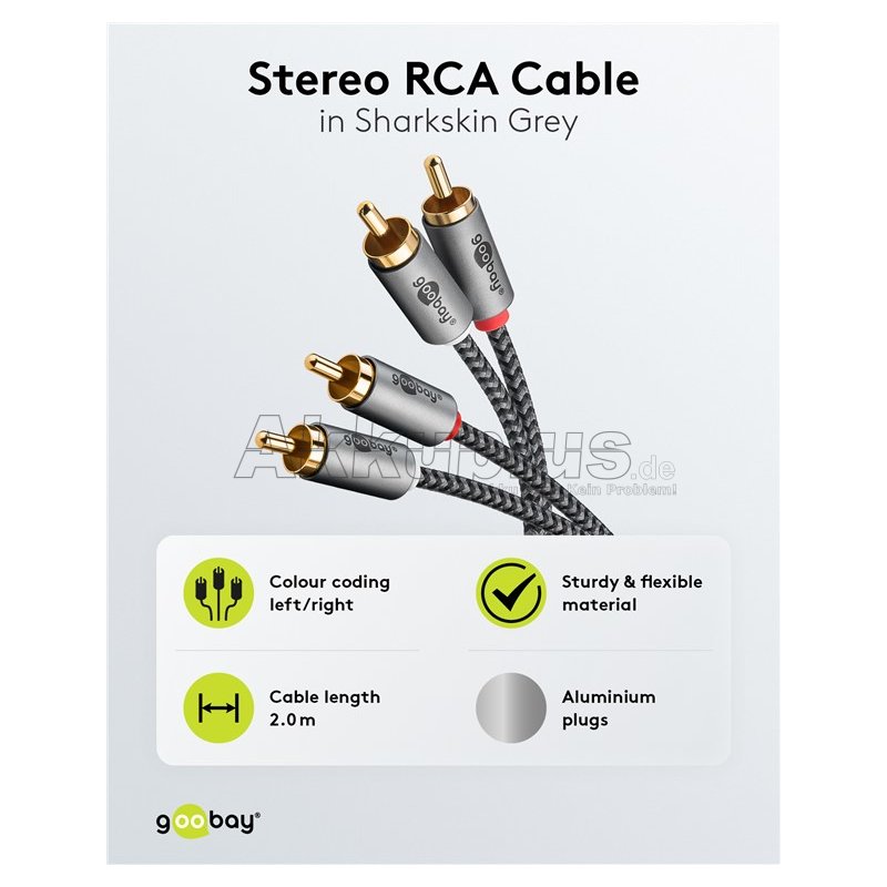 Stereo-Cinchkabel, 2 m