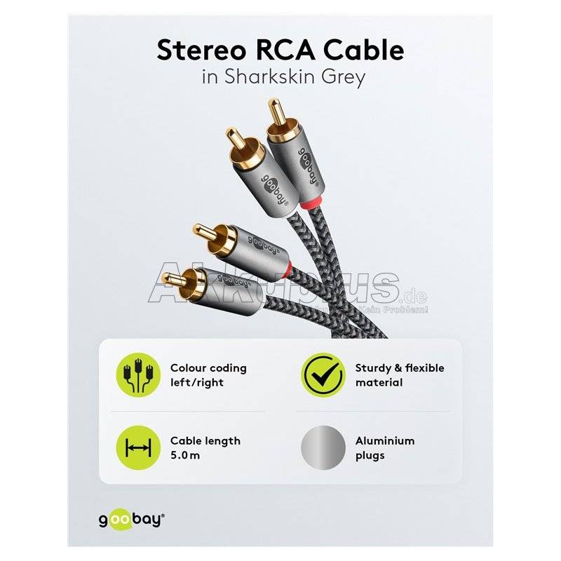 Stereo-Cinchkabel, 5 m