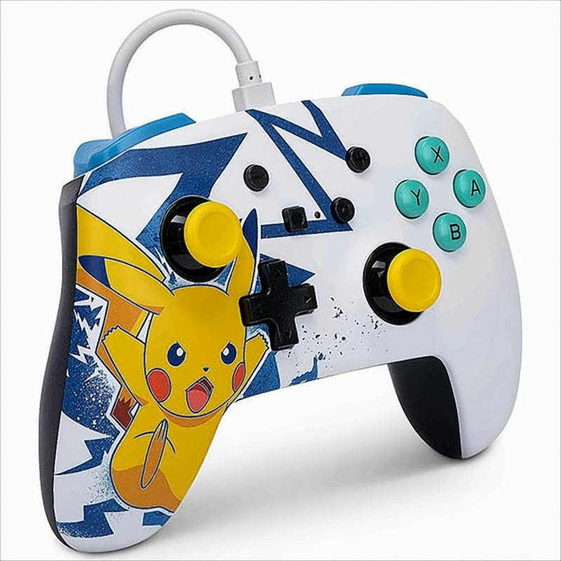 Switch Controller Enhanced wired Pikachu High Volt PowerA Switch Controller Enhanced wired Pikachu High Volt PowerA