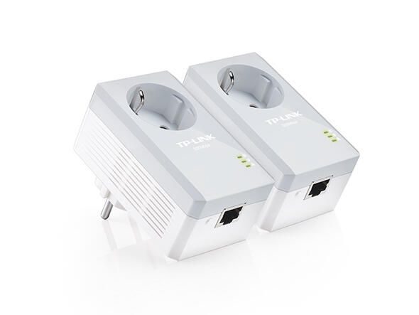 TP-LINK TL-PA4010PKIT AV500 Powerline Starterkit mit Frontsteckdose